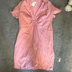 NWT Abercrombie Pink O-ring Dress